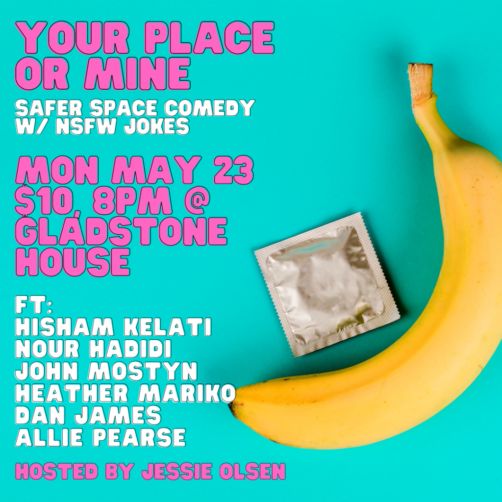 Your Place or Mine event poster